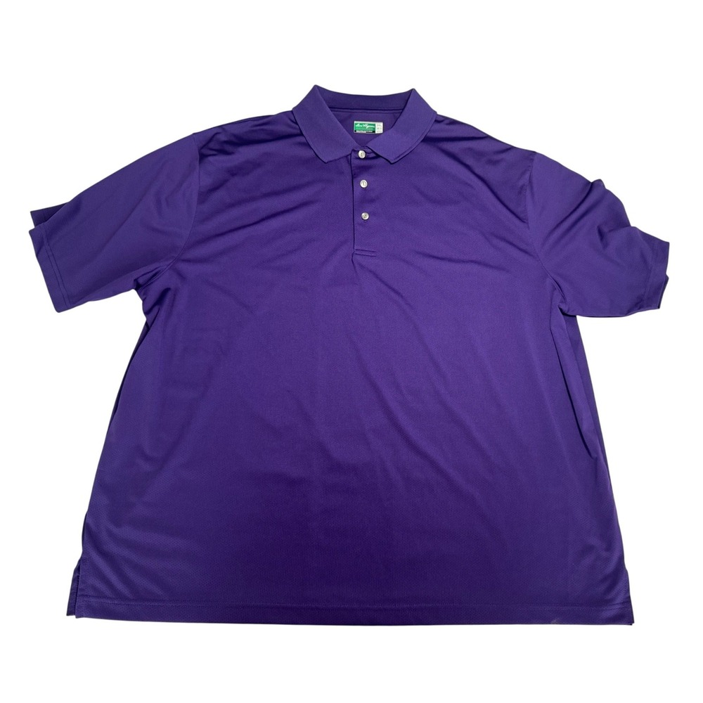 Ben Hogan Mens Performance Golf Polo Shirt 3XL Purple Moisture Wicking Athletic